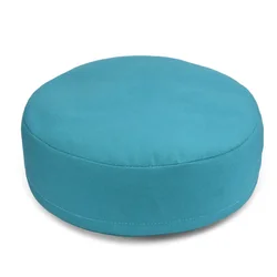 Custom Handmade Round Velvet Fabric Eco-friendly Buckwheat Hulls Yoga Meditation Cushion Floor Pillow