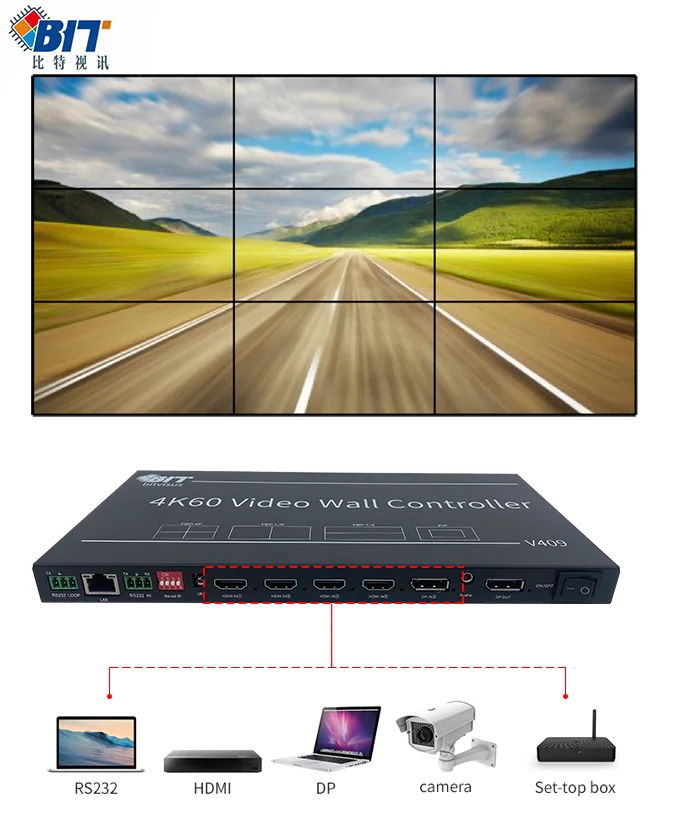  3x3 1x5 1x7 3x4 настенный видеоконтроллер 2K 4K 8K TV HDMI