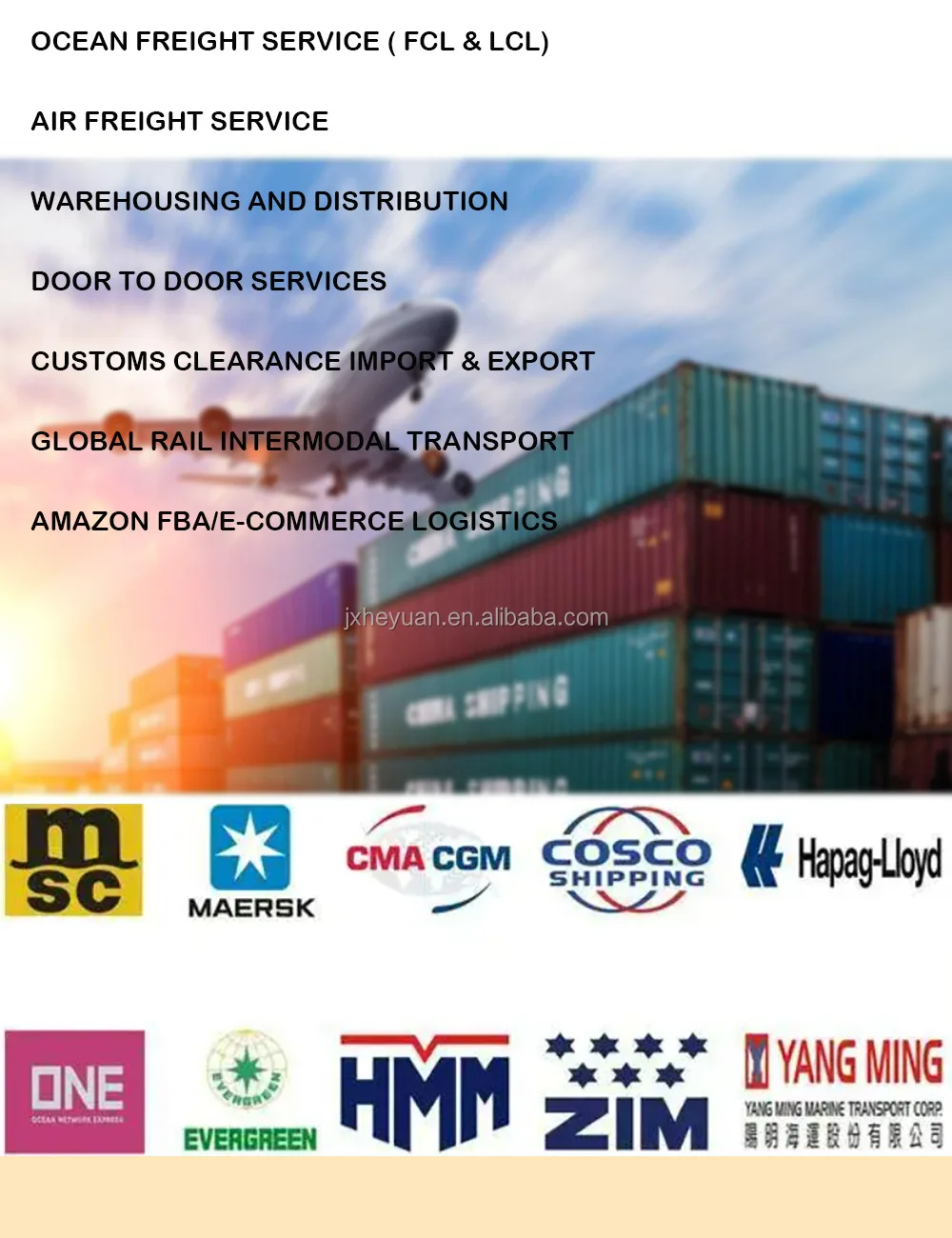 Guangzhou Shenzhen Shanghai 40ft 20ft cheapest shipping service door to door to VALENCIA/BARCELONA/FOS/GENOA/LA SPEZIA