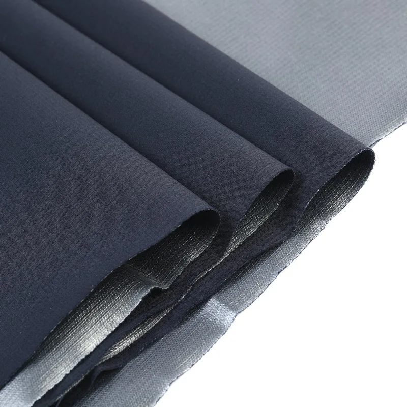 50D 0.15 Plaid POLY PONGEE Fabric Film waterproof and breathable down jacket ski suit pongee fabric