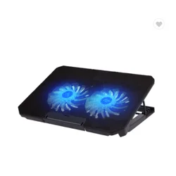 China Factory Supplied Top Quality USB foldable 2 fans speed adjustable notebook cooler laptop cooling fan and ventilation