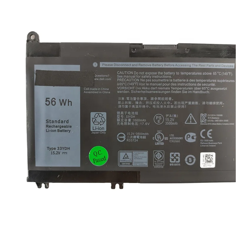 15.2V 3500mAh 56wh for Dell Vostro Inspiron laptop battery 15 7577 7773 7778 7779 7786 7580 7570 P30E original 33YDH