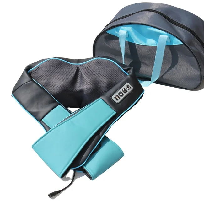 Массажер шиацу для шеи и плеч, электрический массаж спины с нагревом, Глубокий Разминающий шейный массаж, шаль для разминания шеи