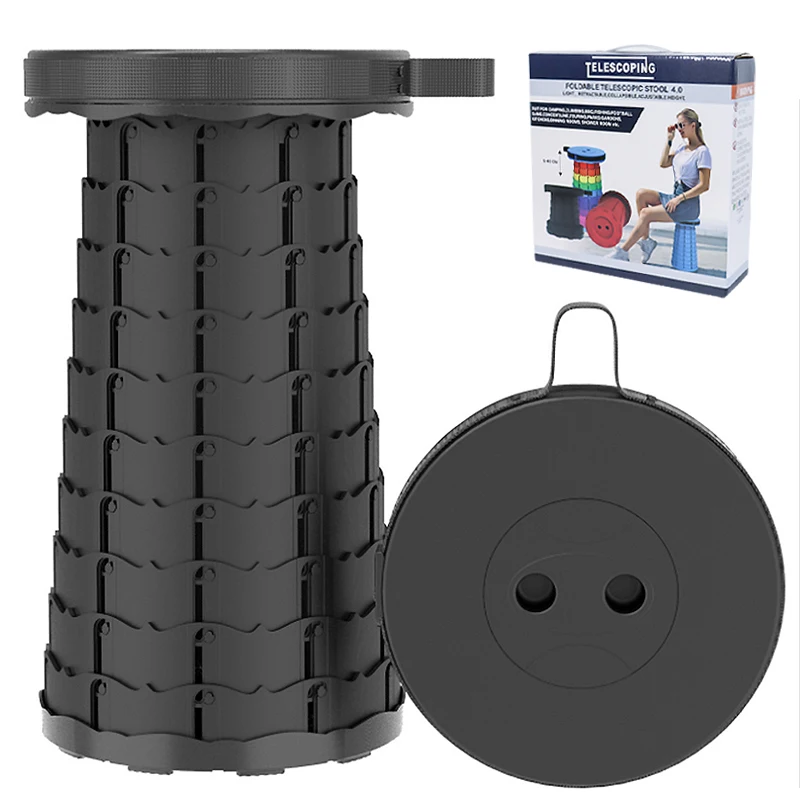 Складные портативные уличные стулья, пластиковые стулья, складной пластиковый стул с выдвижным сиденьем