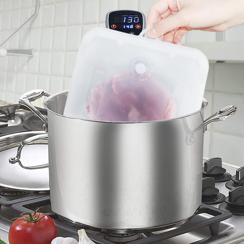 2023 Cooking Tools Stand Up Silicone Reusable Sous Vide Bag Set Reusable Silicone Storage Bags