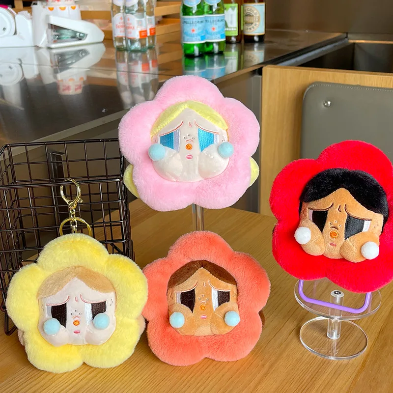 Kawaii Keychain Crybaby Blind Box Soft Plush Toy Crybaby Club Series Plush Flower Crybaby Mystery Cute Animal Keychain