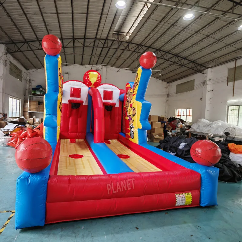 Commercial Popular Basketball Sports Game Inflatable Basketball Shooting Game PVC Inflatable Basketball Shootout Game
