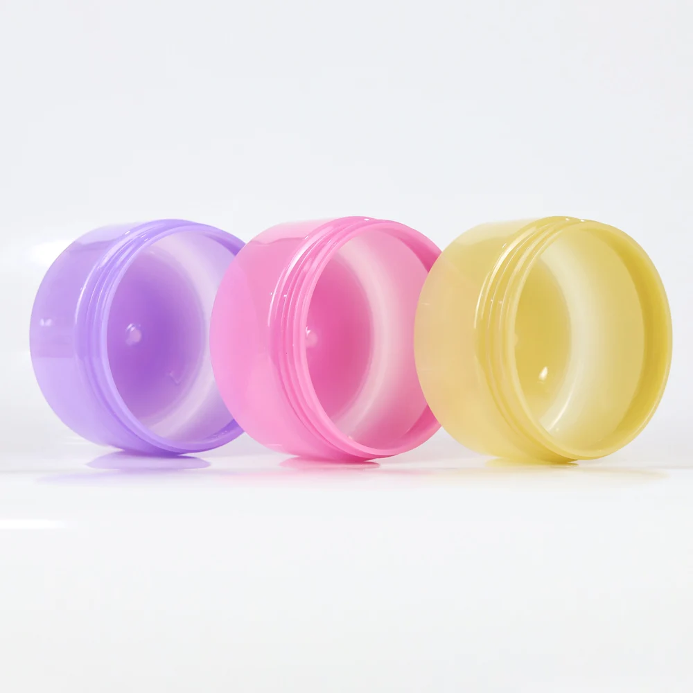 Custom Plastic Cosmetics Packaging Luxury Cosmetic Packaging Set Skin Care Pink Cylinder Bottles And Jars