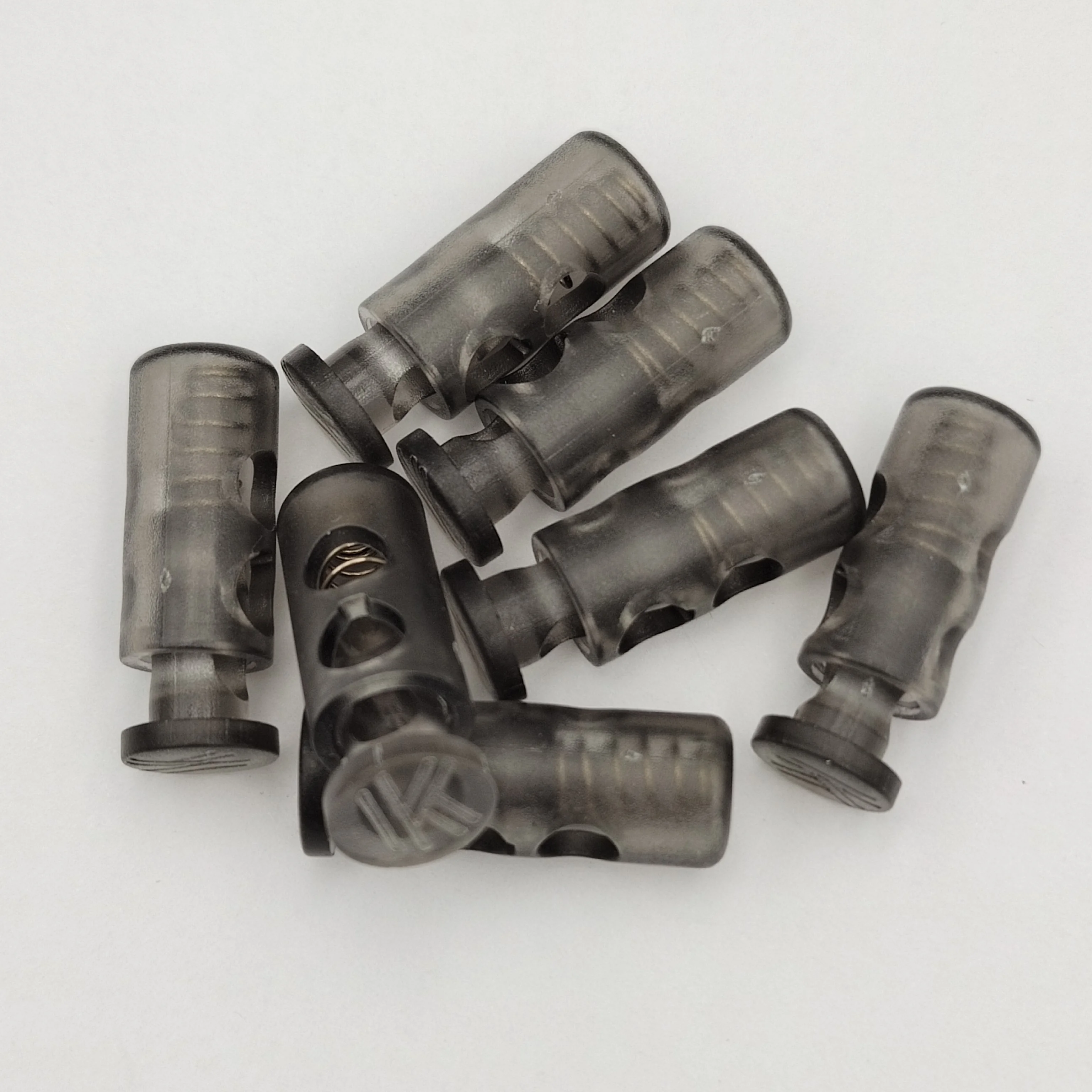 Factory Direct Selling Different Style Transparent Spring Single Hole Heavy Duty Plastic Cord Lock