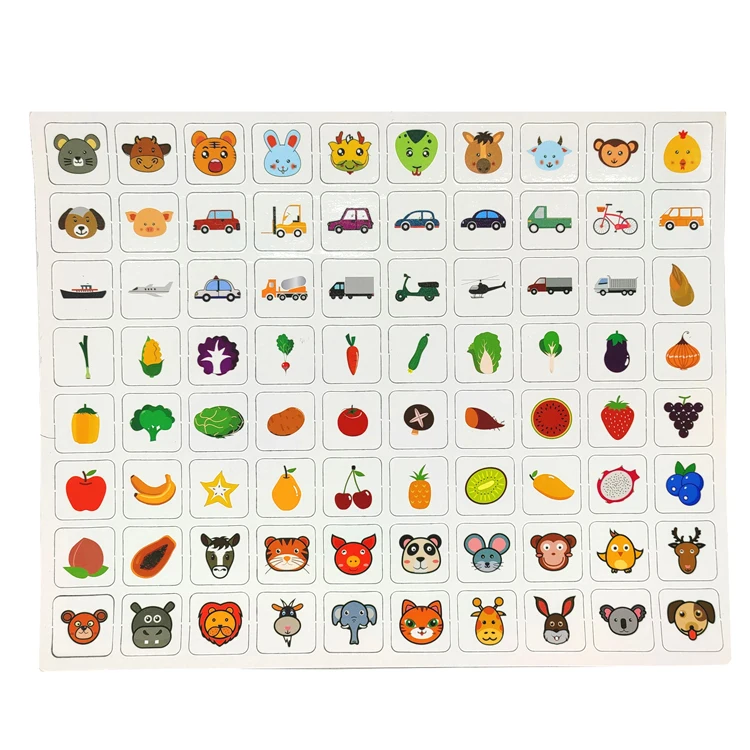 High quality popular custom creative cartoon fridge magnet die cut paper vegetable animal kids magnets
