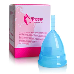 Wholesale Menstrual Cup Sterilizer Durable 100% Medical Silicone Lady Organic Copa Menstrual Cup
