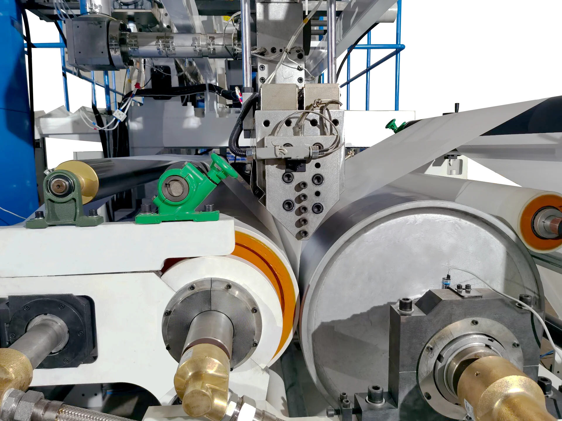 3200mm co-extrusion lamination PVC powder coating machine for food flexible