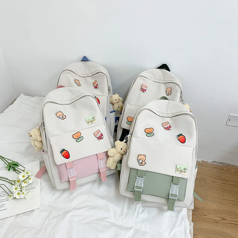 Large Book Bag Teenager School Bag Girls High School Backpack