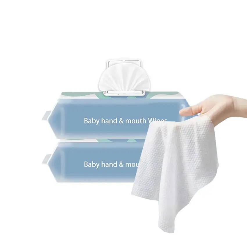 Domebobe Natural Unscented Infant Wet Wipes 80PCS RO Pure Water Thickened Baby Wipes for Hand & Mouth Use