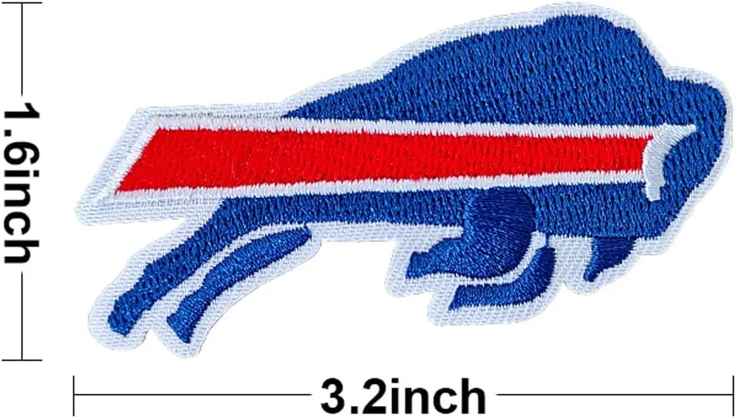 Kansas City Chiefs Rugby Team Fabric Decal KC Badges Embroidery Patch For Man Baseball Hat Clothing