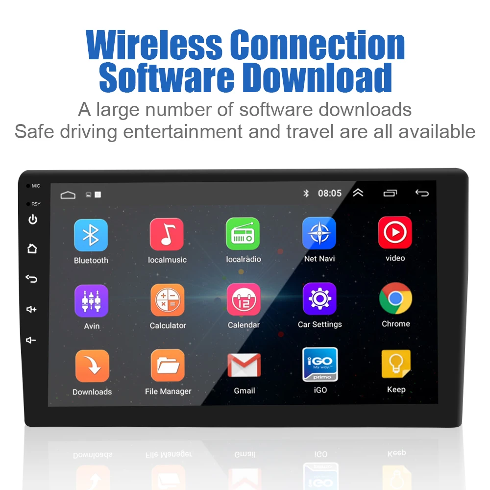 10inch 2 DIN 1+16GB Audio Video Screen Universal Car Music Radio Auto GPS Navigation System