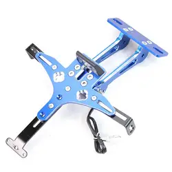 CNC Aluminium Motorcycle License Plate Bracket Holder LED Light For GSXR 600 750 1000 CBR 250R 600RR 1000RR