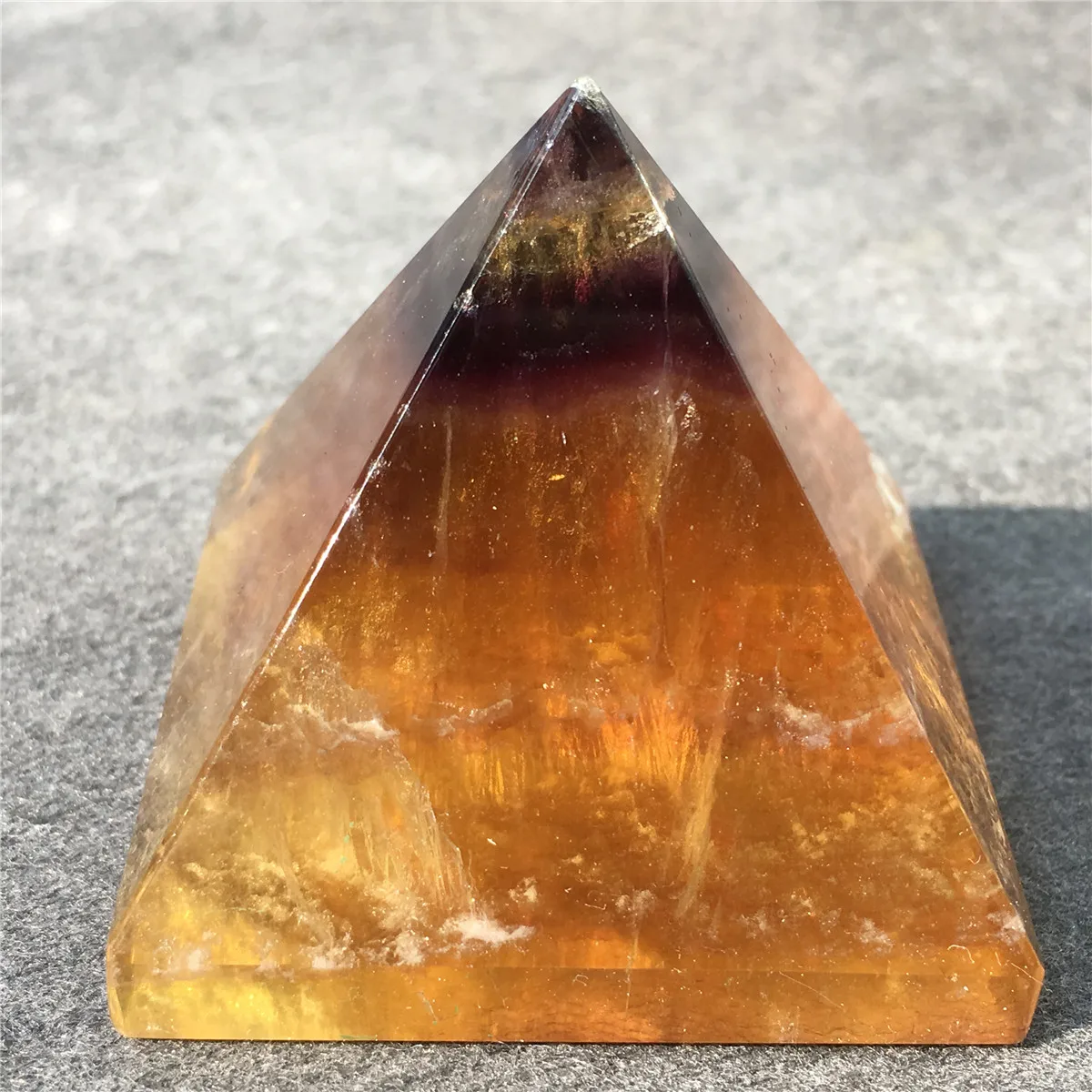 Egypt Pyramid Stone Sculpture crystal quartz Statue Chakra Reiki Carved Fengshui Crafts Healing Spiritual Crystal