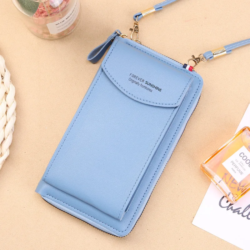 2022 Hot Sale New Large Capacity Double Layer Card Holder Passport Holder Wallet Multifunctional Ladies Messenger Shoulder Bag