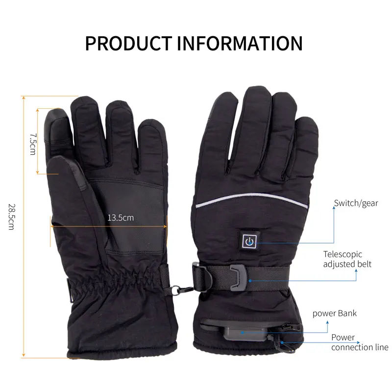 Glove heat glove Windproof Rechargeable Electric electric heater gloves for motorcycle