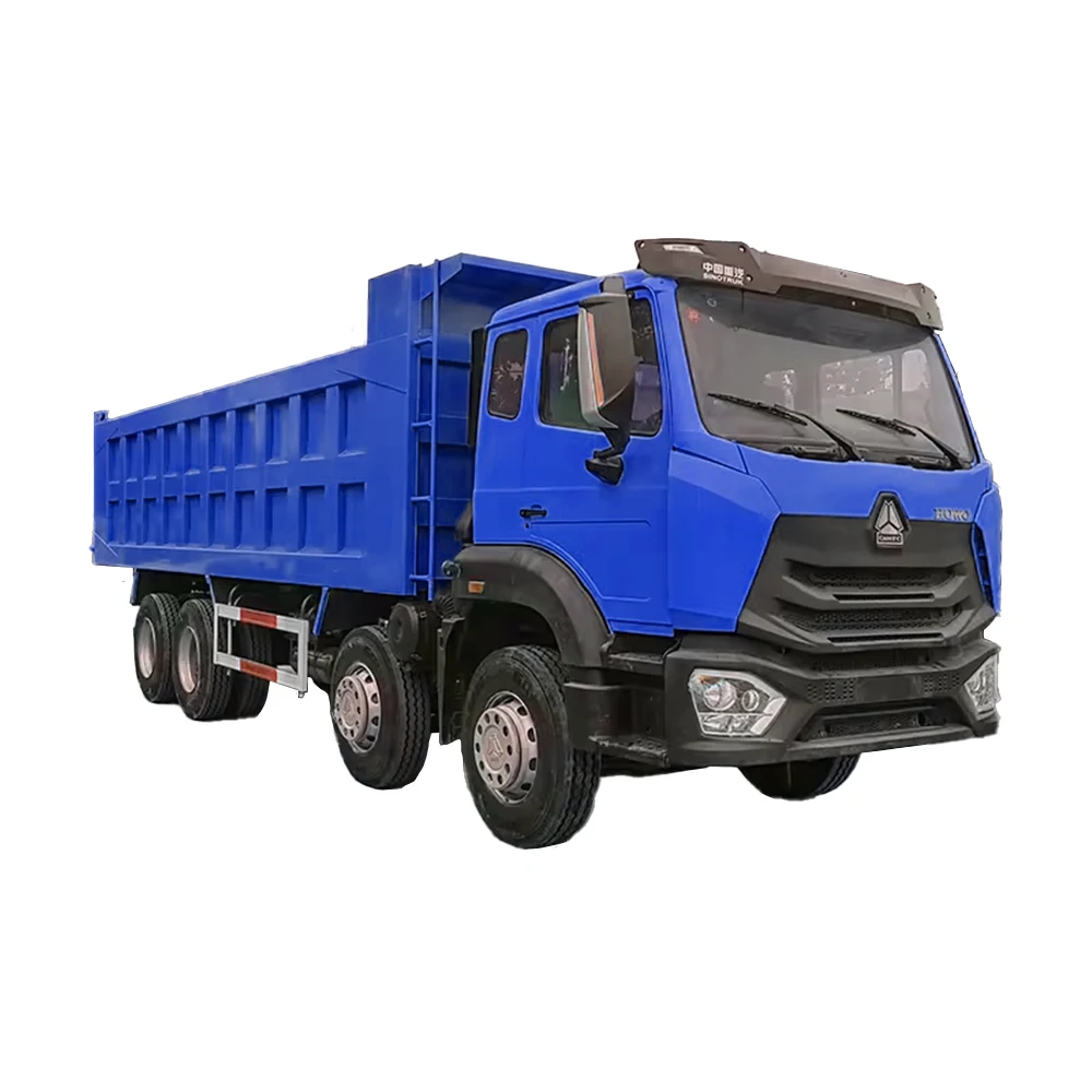 Sinotruk Howo NX Hohan Howo RHD LHD 371 380 400 HP Euro 2 Diesel Engine 8x4 12 Wheeler Heavy Duty Tipper Dump Truck For Guyana