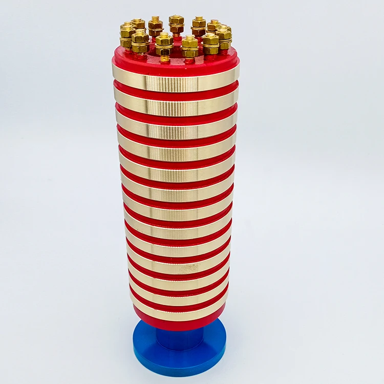 Brass slip ring flange mounting slip ring for multi-channel equipment