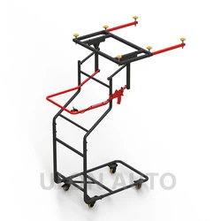 Movable Steel hard top Lift Rack for Jeep Wrangler JK JL2007-2021 and Bronco 2021-2022 Hard Top Removal Lift Cart