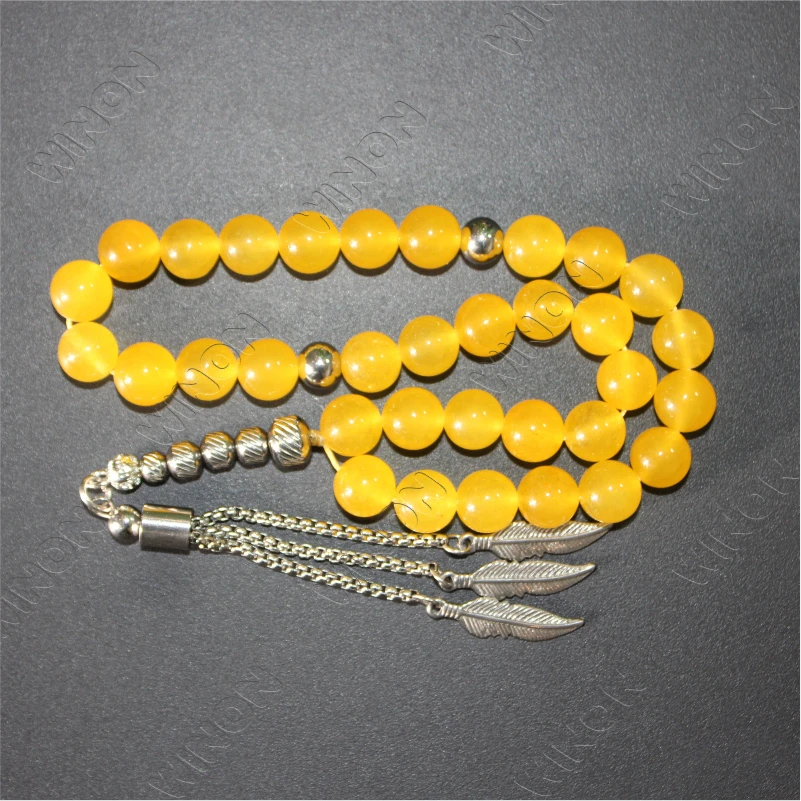 Ювелирные изделия из натурального хрустального камня Tasbih 10 мм 33 молитвенные бусины исламские Tasbih бисерные четки мусульманский браслет