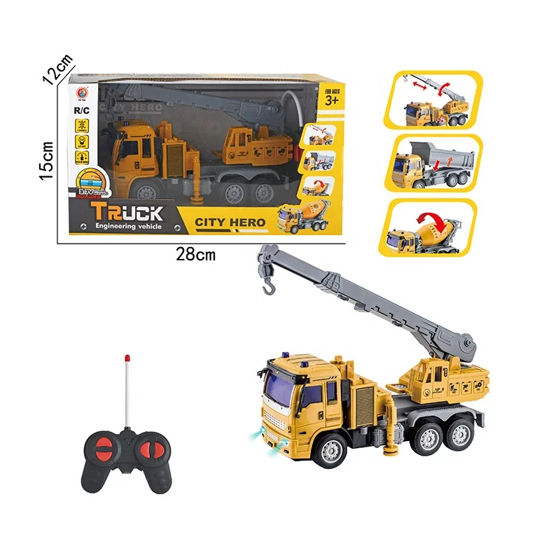 Производитель rc игрушечный автомобиль 4wd универсальный пульт дистанционного управления кран с перезаряжаемой батареей