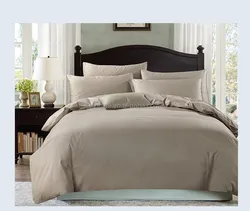 New Style Bedding set 100% luxury Solid Color Egyptian cotton bed sheets duvet cover