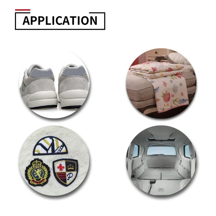 100% Pa Glue Double Side Non Woven Fusible Interlining Hot Melt Web For Clothing