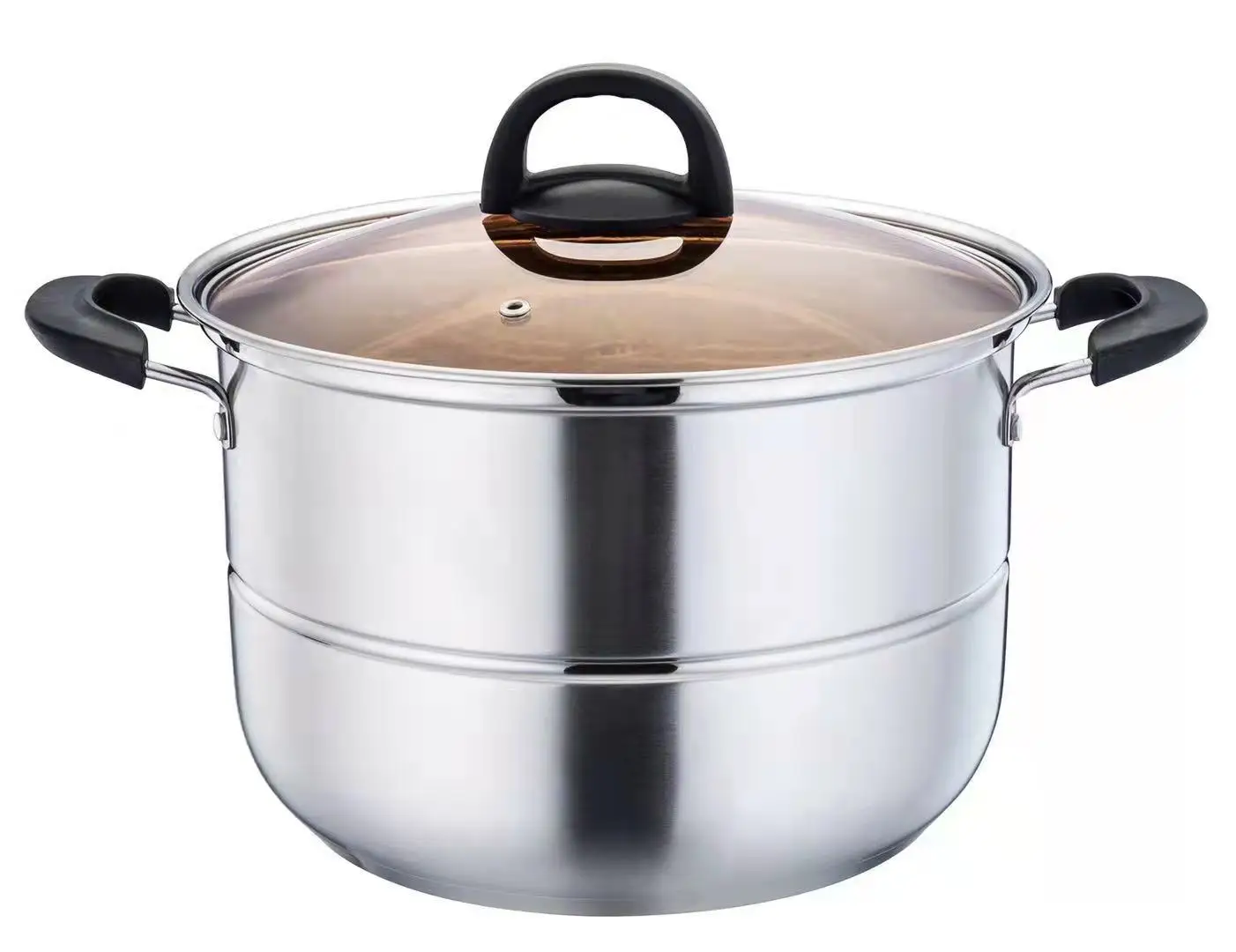Wholesale High Quality Stainless Steel Cooking Steamer Pot With Visible Lid