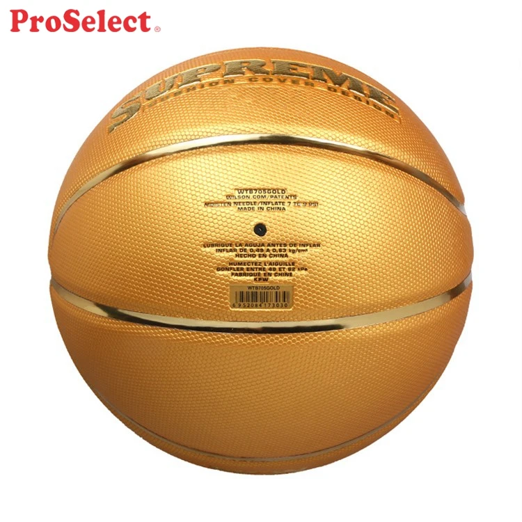 Чехол для подушки Proselect из мягкой искусственной кожи с золотым баскетбольным