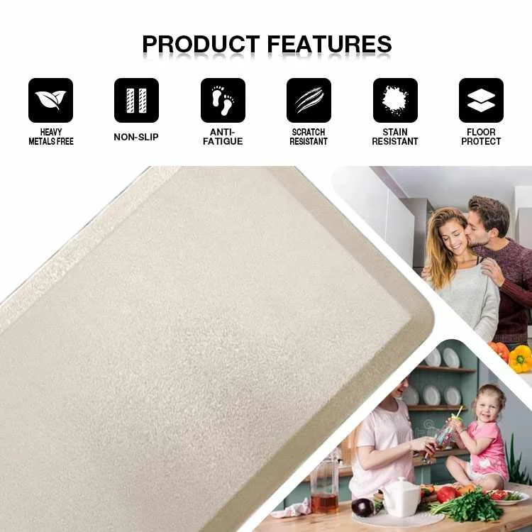 Sheepmats High Quality Decorative Pu Foam Anti-slip Anti Fatigue Floor Mat Kitchen Mats Non Slip