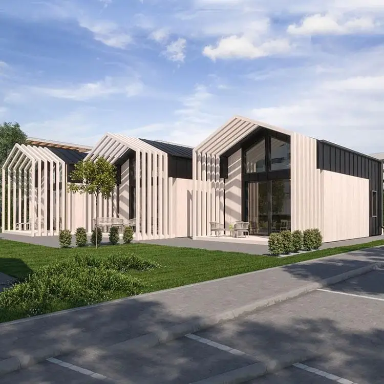 Прямая оптовая продажа отличная стандартная сборная Вилла из легкой стали роскошное крошечное здание 3 кровати легкая стальная рама вилла