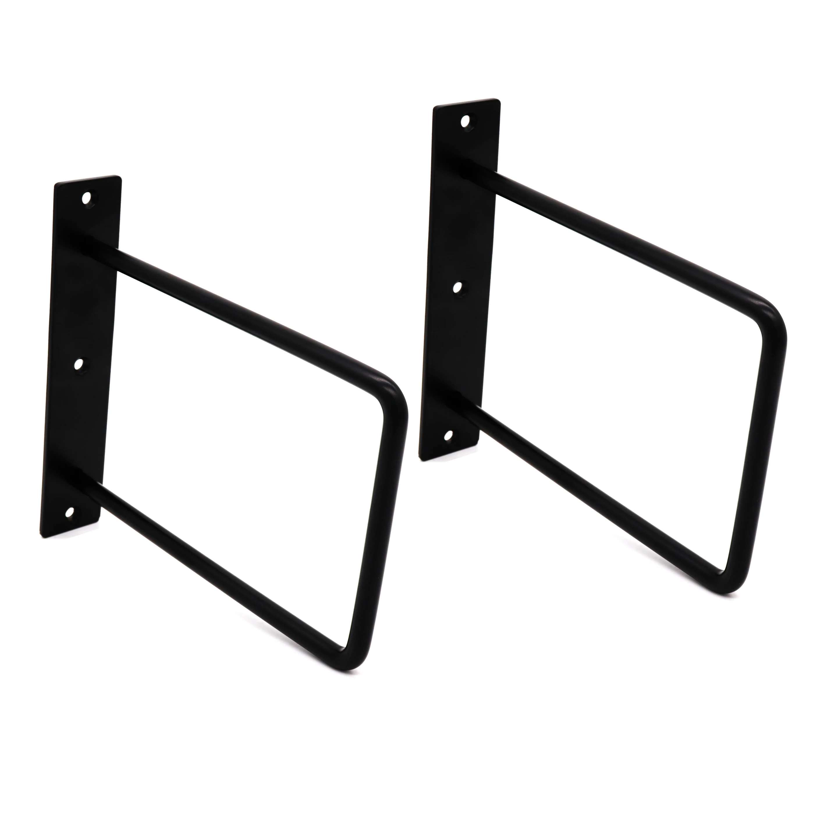 Shelves Bracket Metal Solid Steel Wall Shelf Bracket Diy U Shaped Support Heavy Duty Industrial Rustic Floating Cast Iron Black