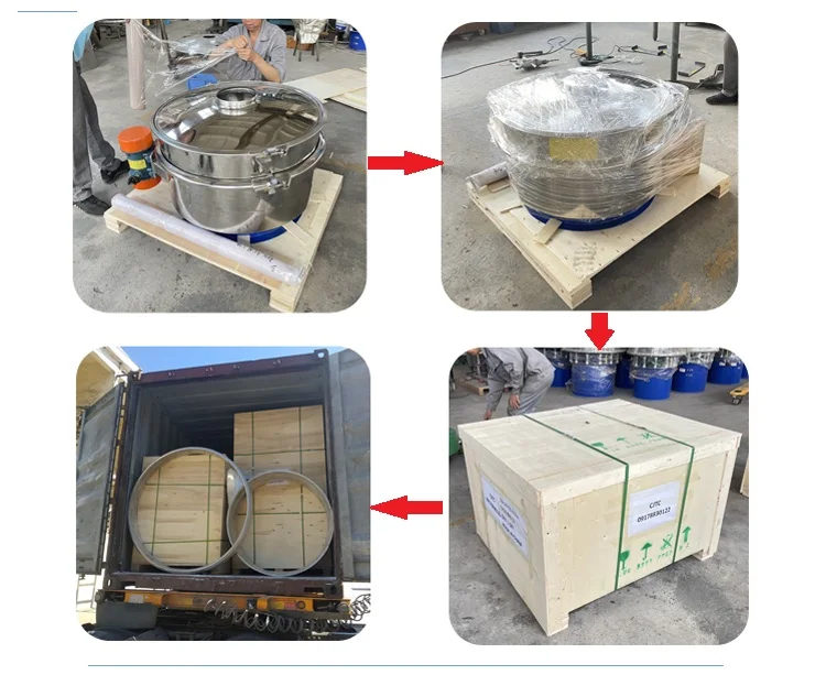 Direct Discharge Vibrating Screen Straight Flow Vibration