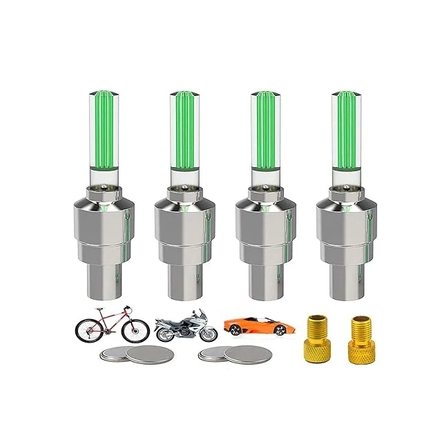 Flashing Waterproof LED Wheel Light Bike Tyre Valve Lights Bicycle Accessories Colorful Cycle Lights