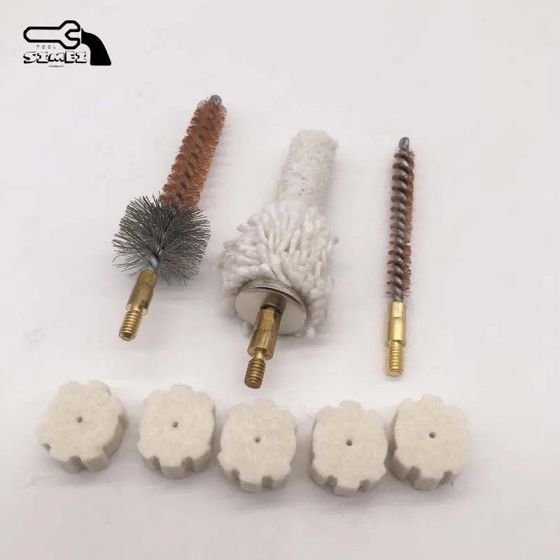 No.BC223-1 .223 Caliber Phosphor Bronze Wire and Stainless Steel Wire AR Chamber Brush 5.56mm 8-32 Thread