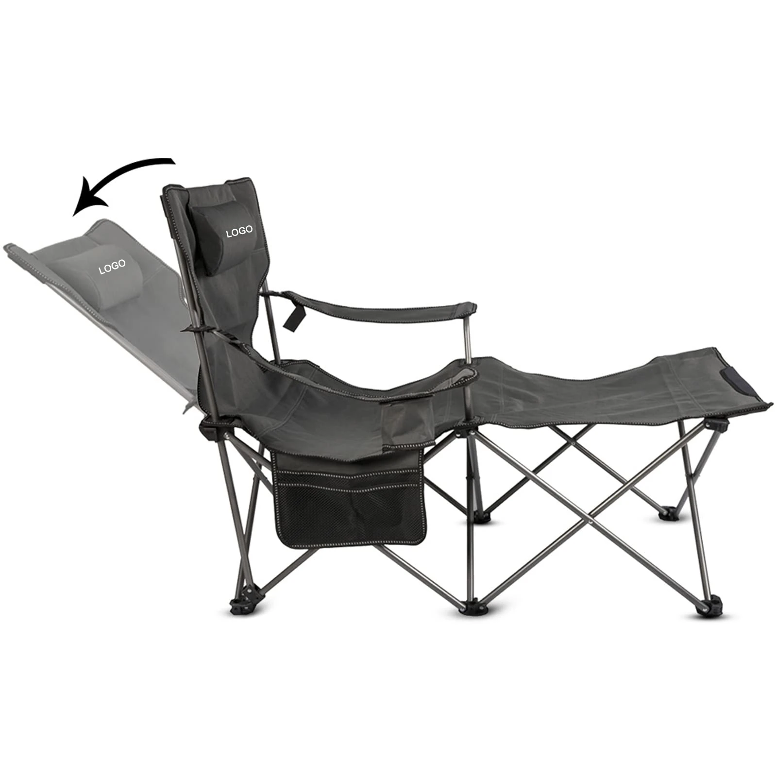 Custom Outdoor Aluminum Lightweight Portable Folding Lounge Camping Chair Adjustable