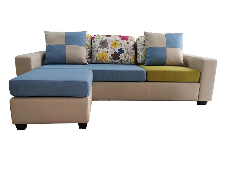 
European Style Latest Designs Lounge Corner L Shaped Sofa for Living Room 