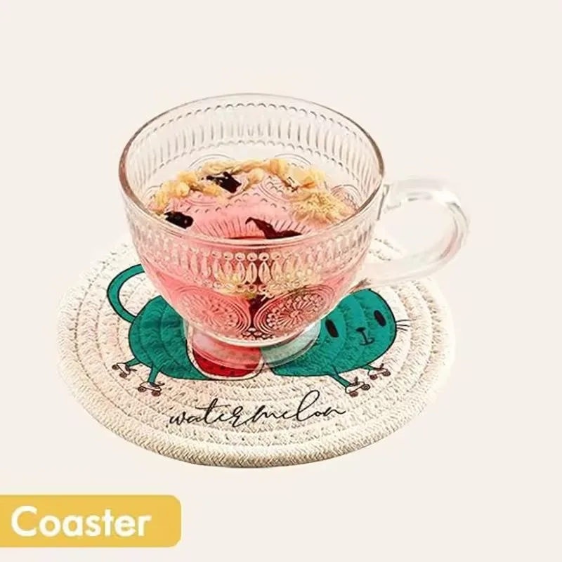 Custom Personalized Printing Polyester Fabric Photo Coasters Sublimation Blanks Round Coaster