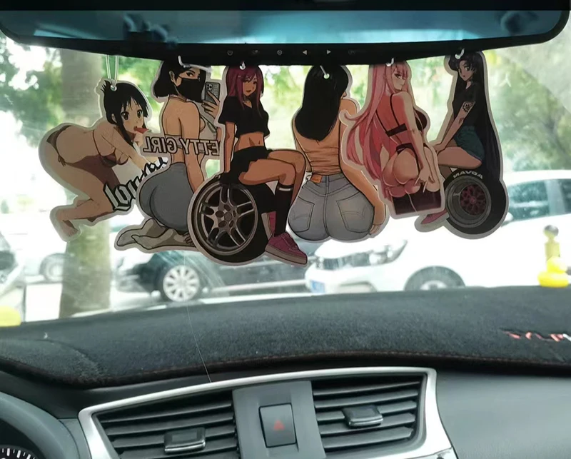 Custom Football Gift All Scents Refresh Beautiful Girls Anime Paper Air Fragrance Car Air Freshener Hanging Air Fresher