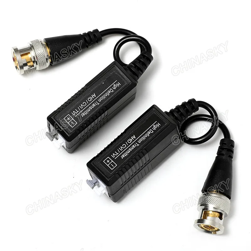 CCTV Passive HD-CVI/TVI/AHD Video Balun with Pigtail for CAT5 CAT6 and IP Analogue