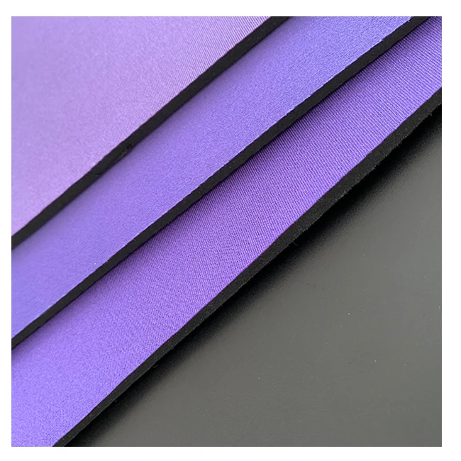 1.5mm 2.5mm Rubber Polyester Nylon OK Loop Fabrics Neoprene SBR Printed Neoprene Fabric