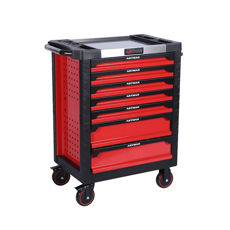 garage tool cabinet with tools and  heavy duty toolbox with 7 drawers toolset hot selling