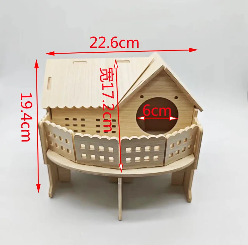 2023 Hot Sale Wooden Hamster Cage Economical Pet Supply for Chinchilla and Guinea Pigs