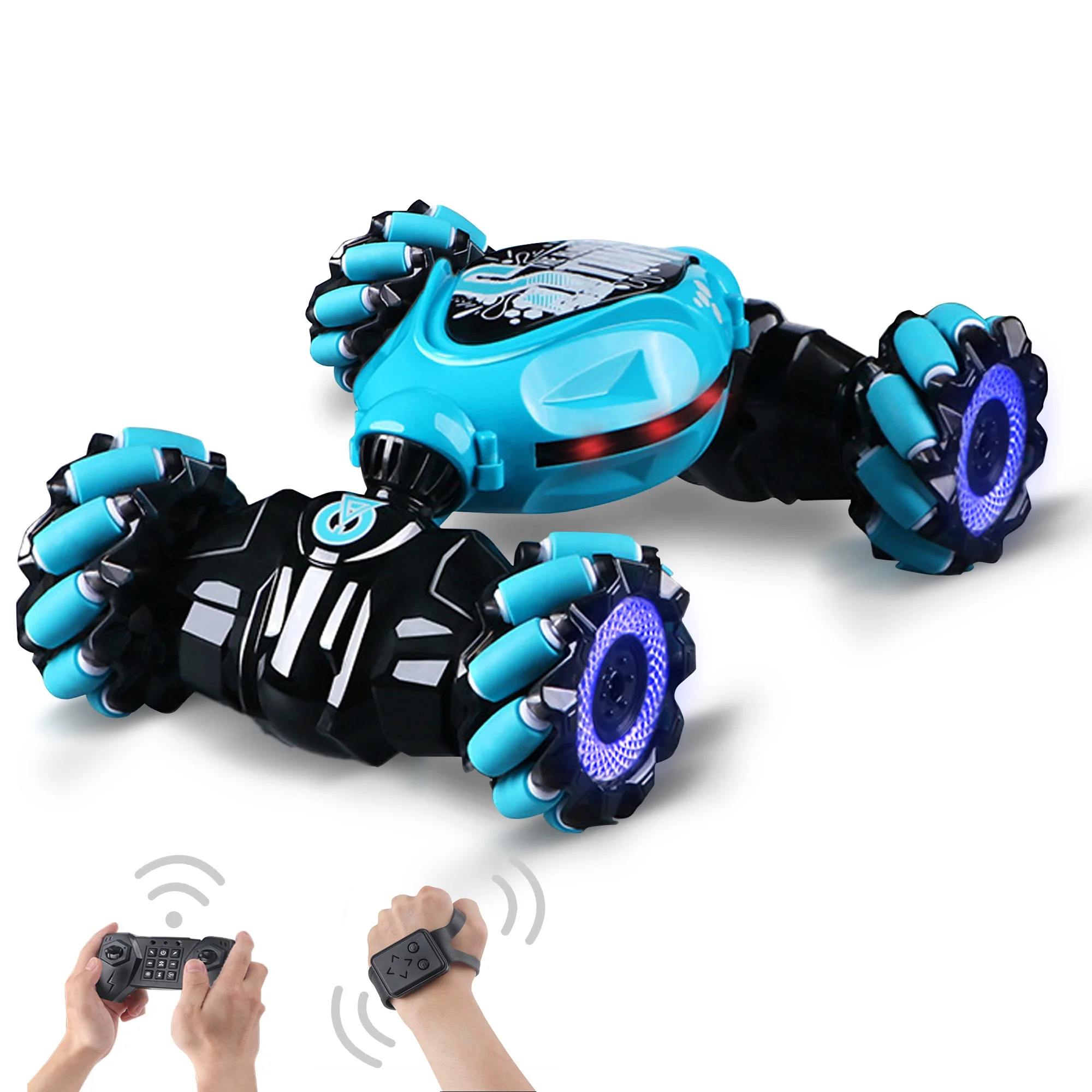 RC stunt Morph cars Kids toys Double-sided drive 2.4G Electric Remote Control Racing 4WD Drift 360-degree Rotating Rollover gift