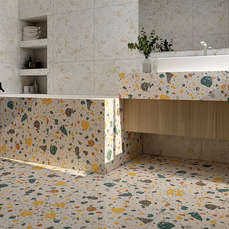 Дизайн плитки 600x600 мм Оптовая Продажа матовая глазурованная Настенная и напольная плитка терраццо