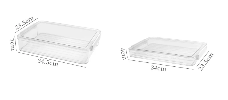 Large Capacity Plastic Transparent Storage Box for Exam Papers Household Registration Document Identification